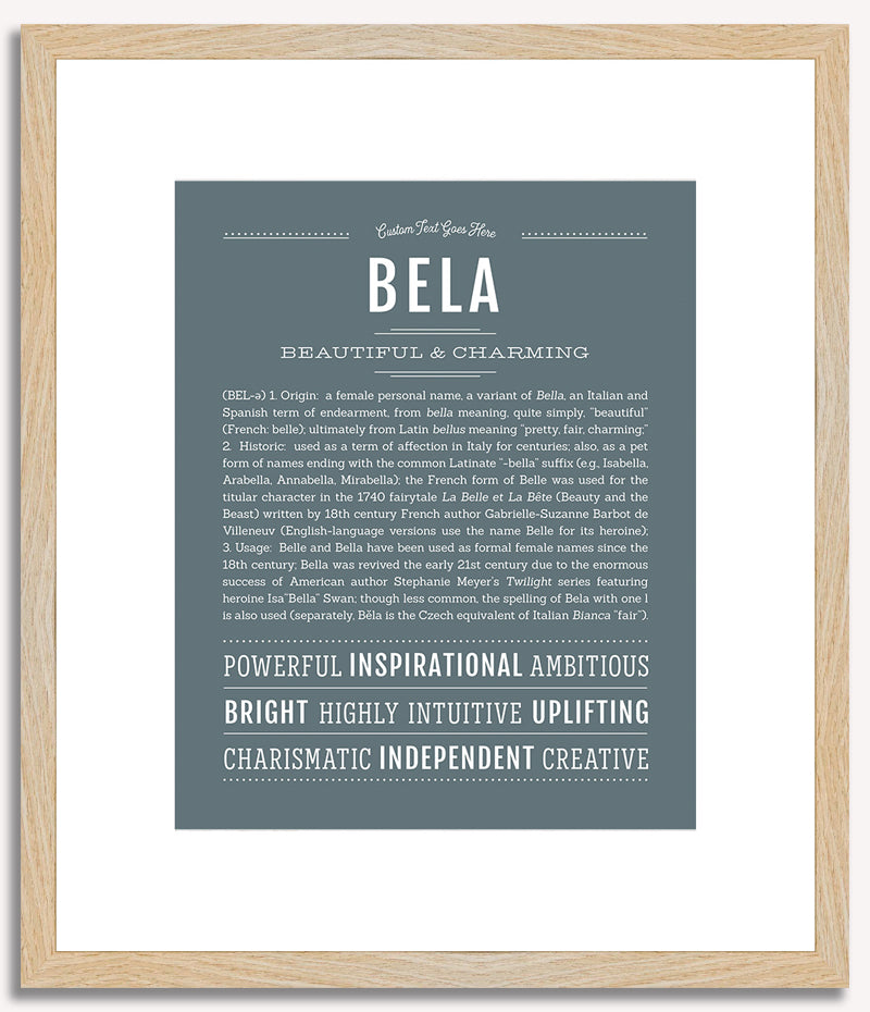 Bela | Name Art Print