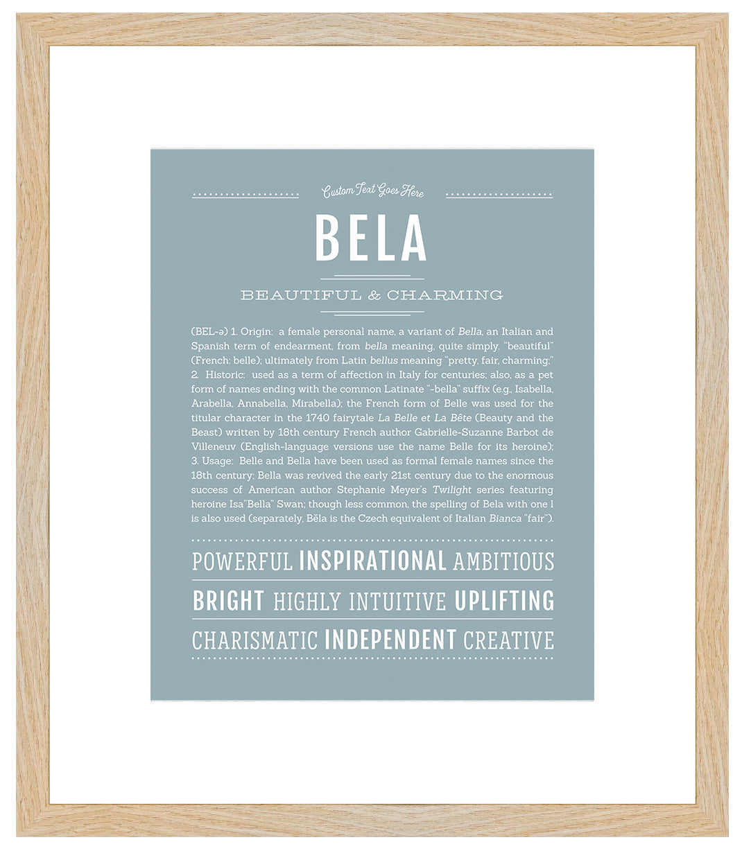 Bela | Name Art Print