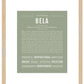 Bela | Name Art Print