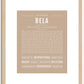 Bela | Name Art Print