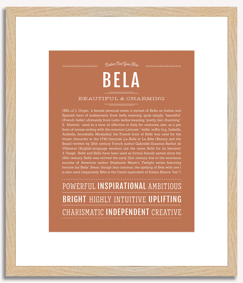 Bela | Name Art Print