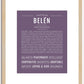 Belen | Name Art Print