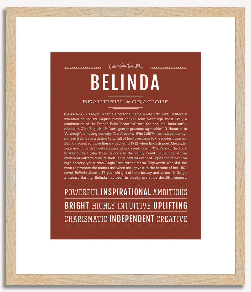 Belinda | Name Art Print