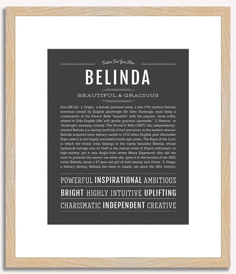 Belinda | Name Art Print