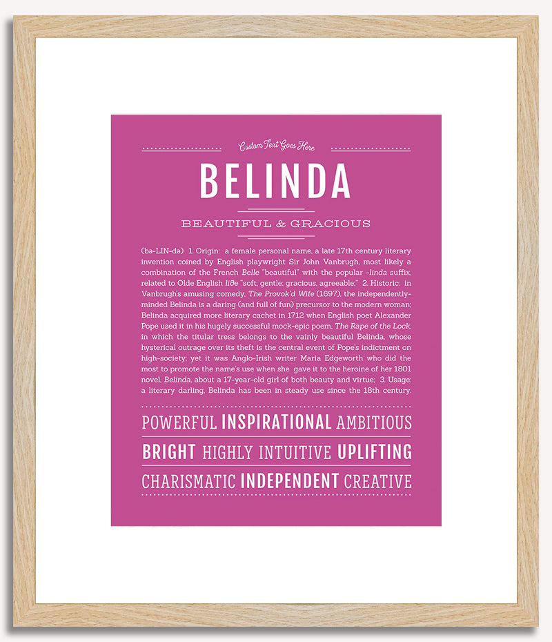 Belinda | Name Art Print