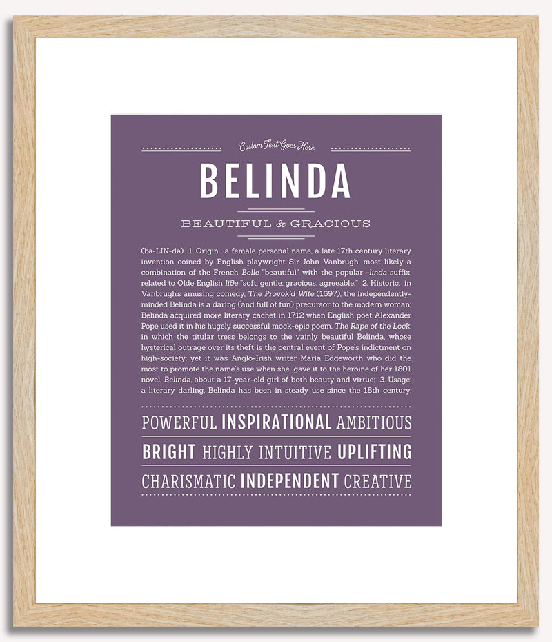 Belinda | Name Art Print