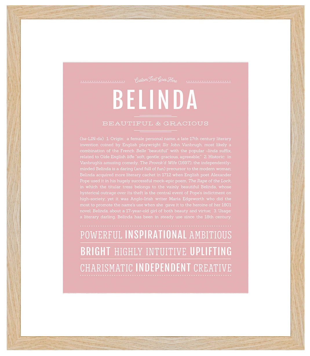 Belinda | Name Art Print