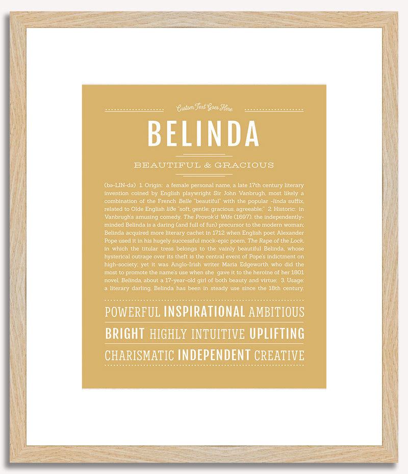 Belinda | Name Art Print