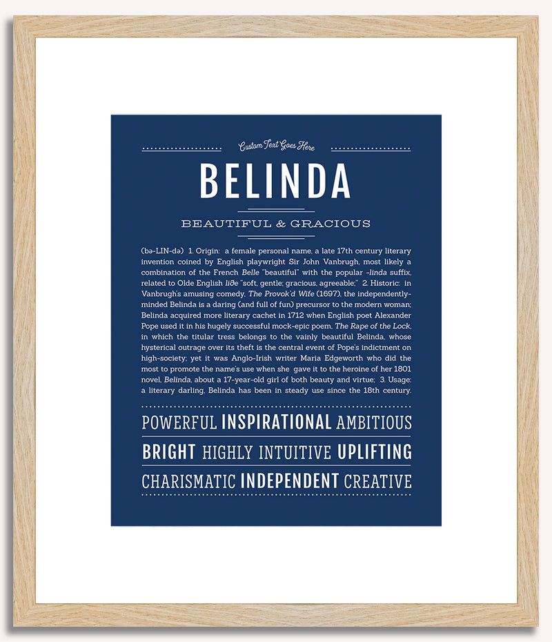 Belinda | Name Art Print