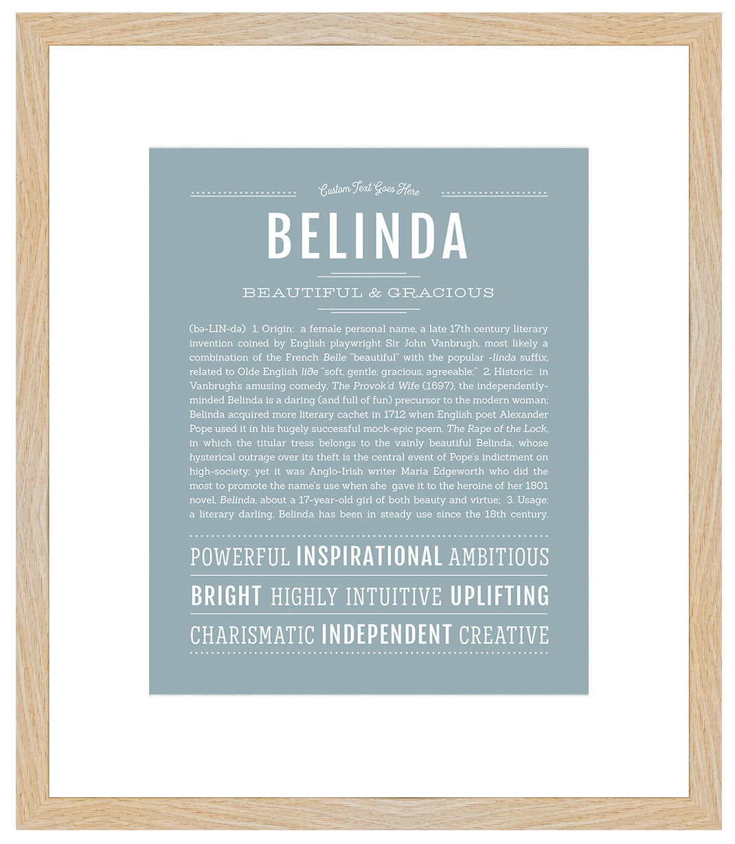 Belinda | Name Art Print