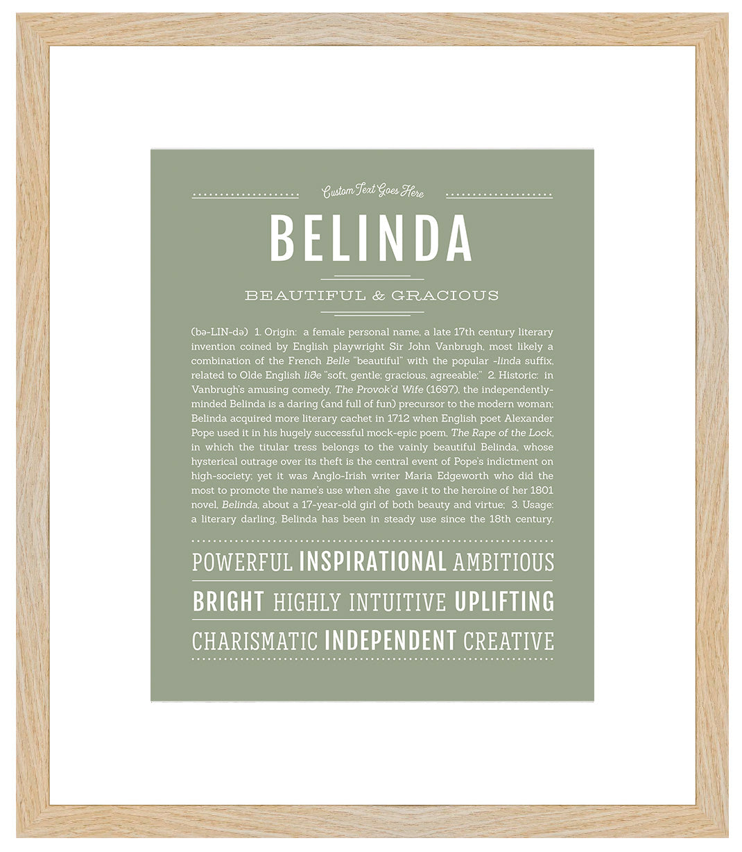 Belinda | Name Art Print