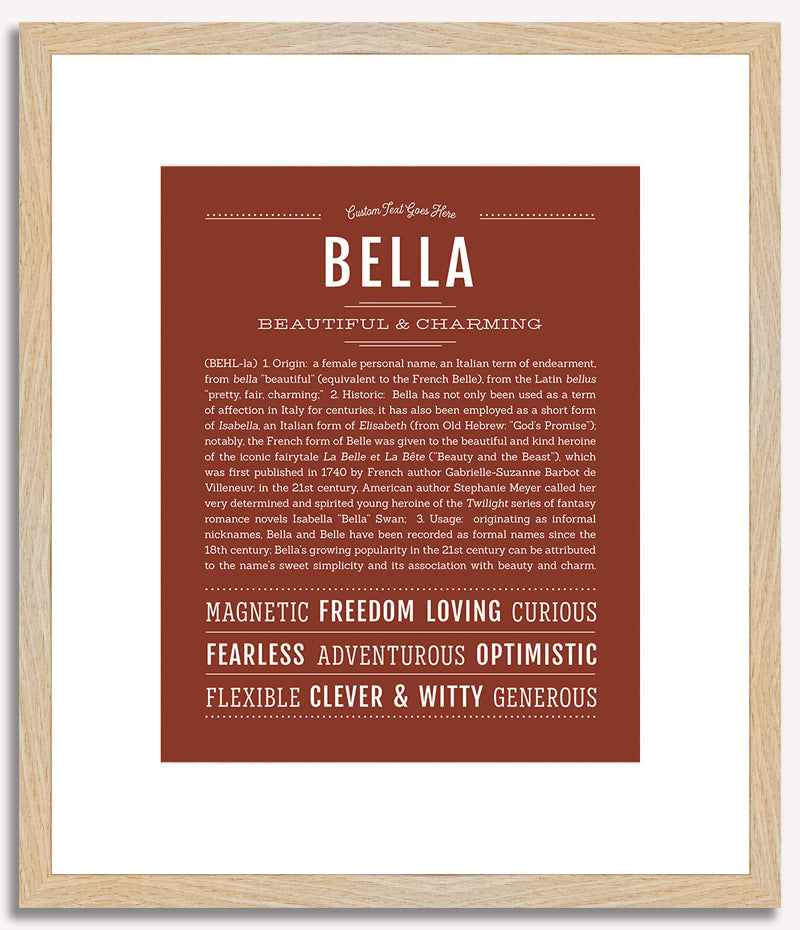 Bella | Name Art Print