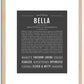 Bella | Name Art Print