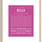 Bella | Name Art Print