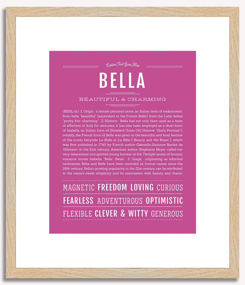 Bella | Name Art Print