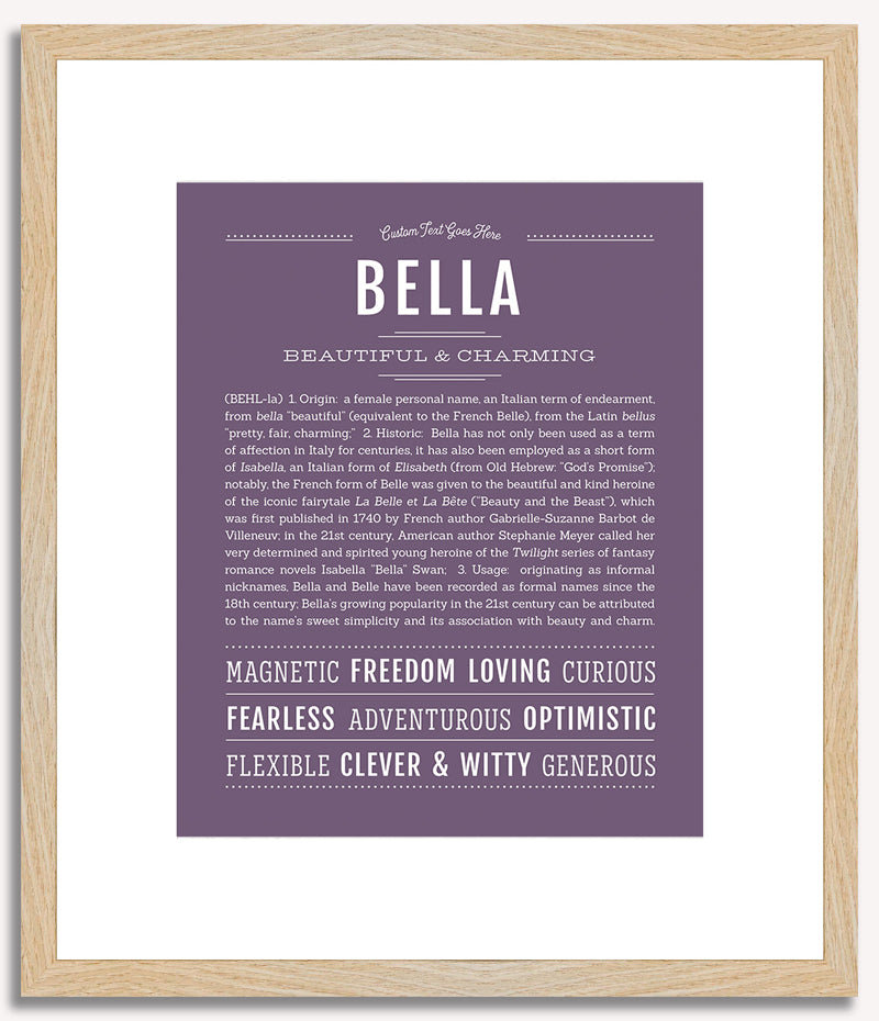 Bella | Name Art Print