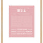 Bella | Name Art Print