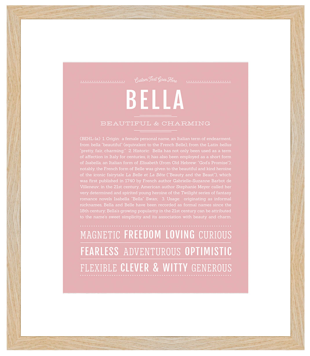 Bella | Name Art Print