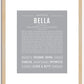 Bella | Name Art Print