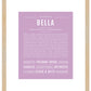 Bella | Name Art Print