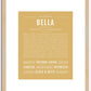 Bella | Name Art Print