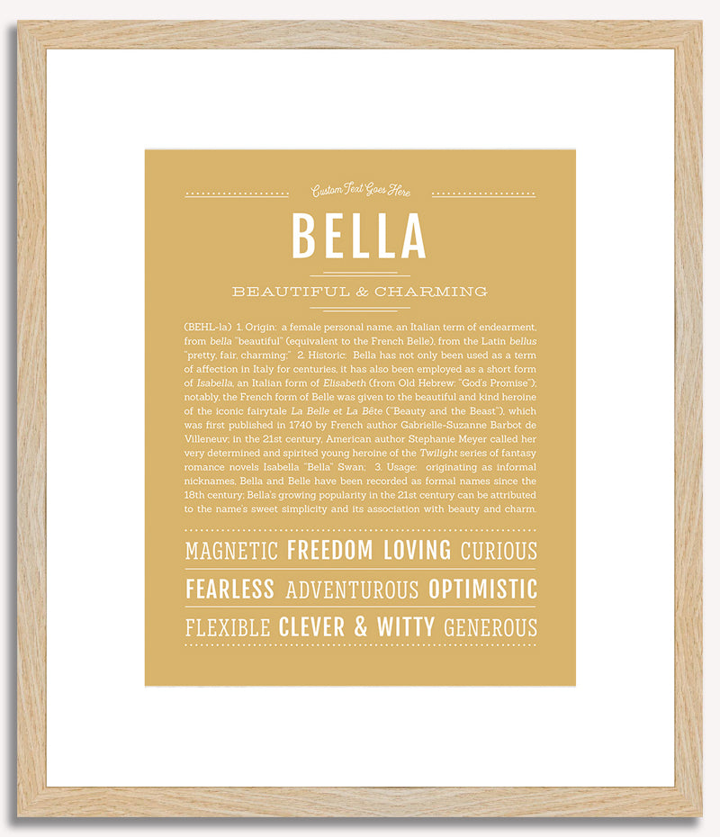 Bella | Name Art Print