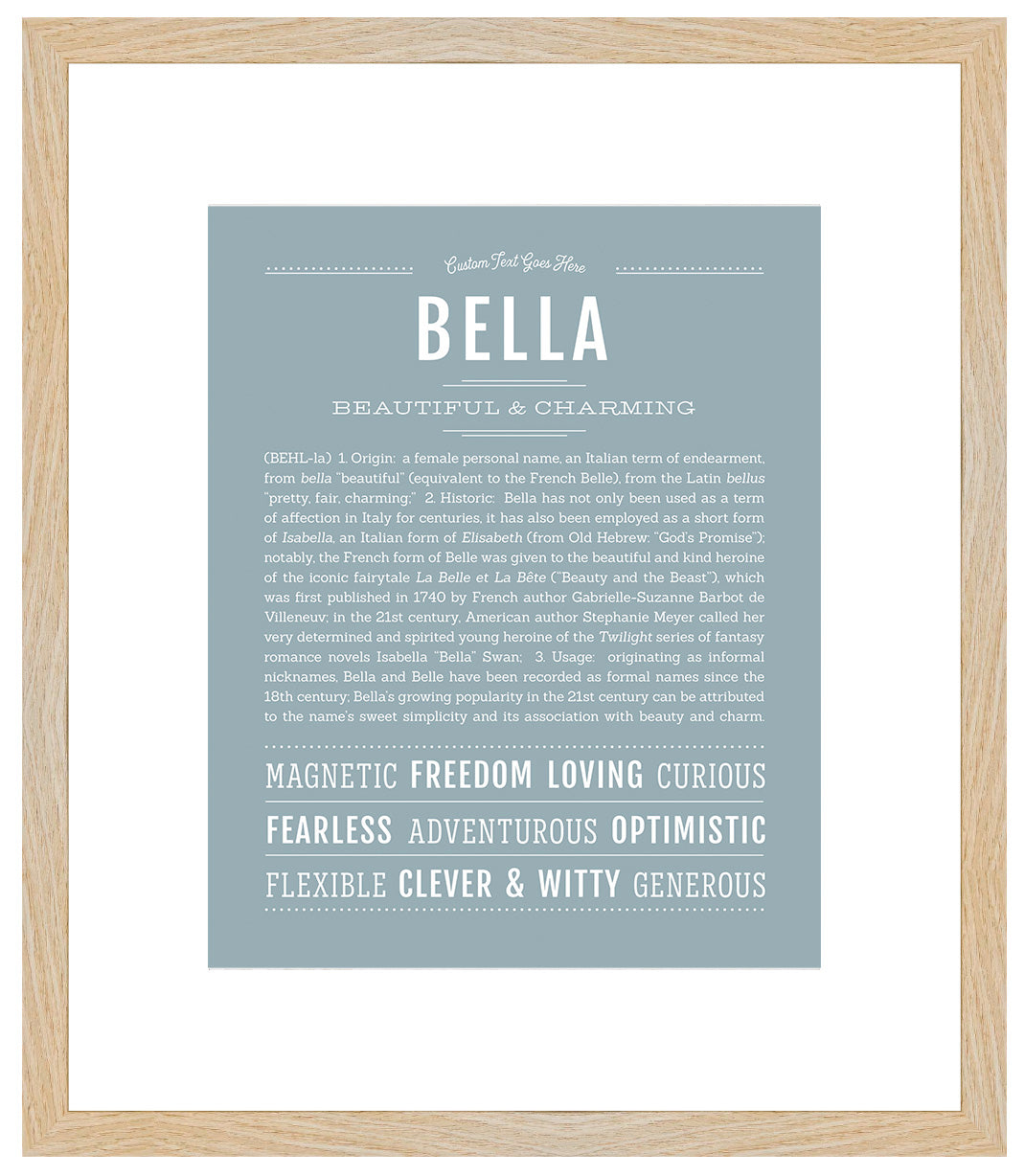 Bella | Name Art Print