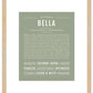 Bella | Name Art Print