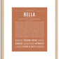 Bella | Name Art Print