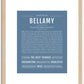 Bellamy (male) | Name Art Print