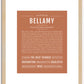 Bellamy (male) | Name Art Print