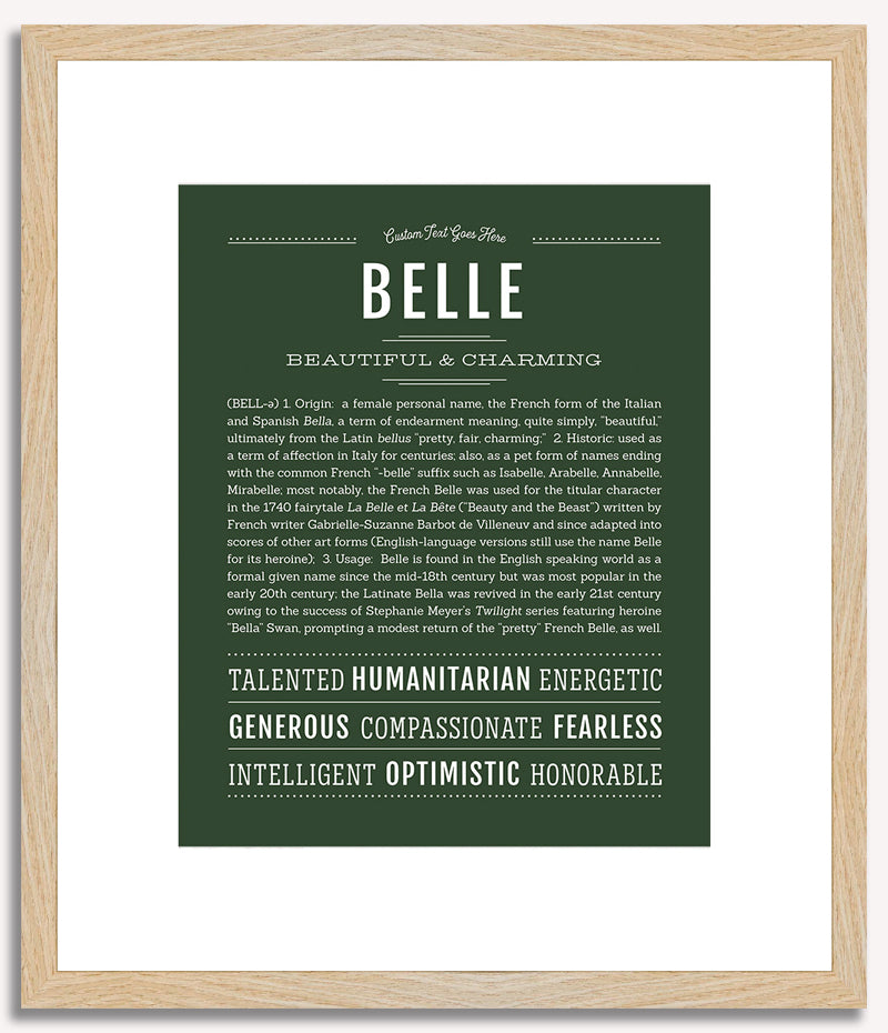 Belle | Name Art Print