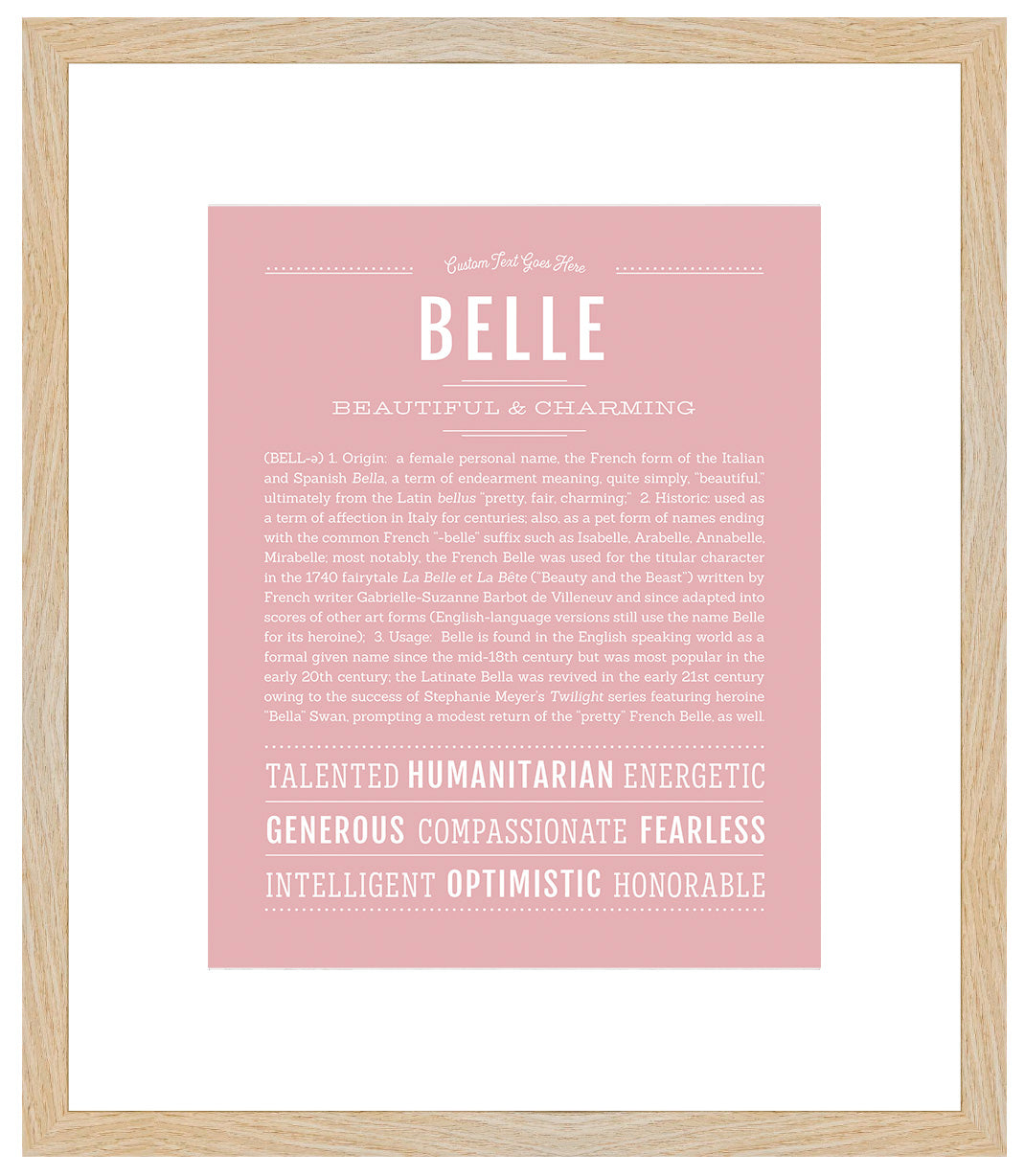 Belle | Name Art Print