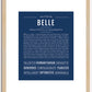 Belle | Name Art Print