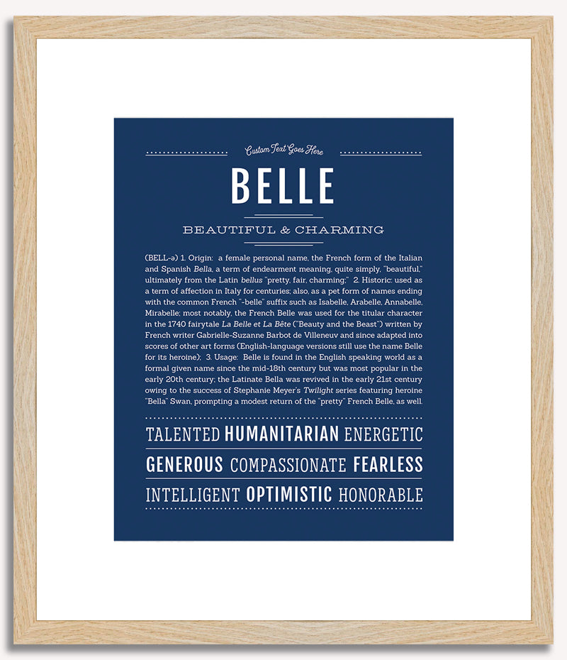 Belle | Name Art Print