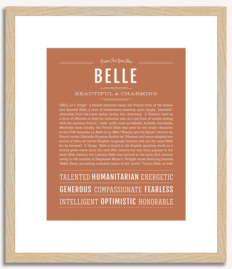 Belle | Name Art Print