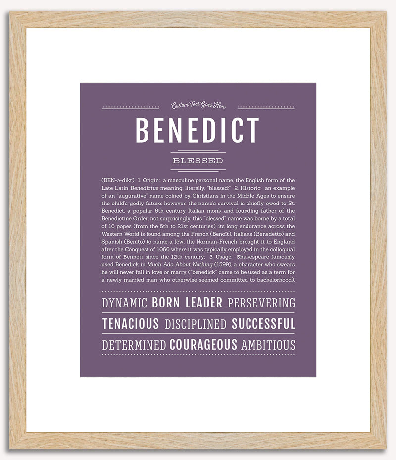 Benedict | Name Art Print