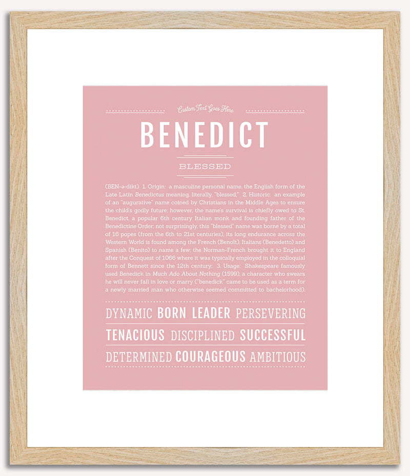 Benedict | Name Art Print