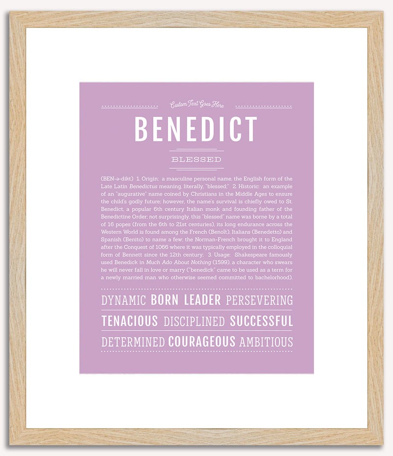 Benedict | Name Art Print