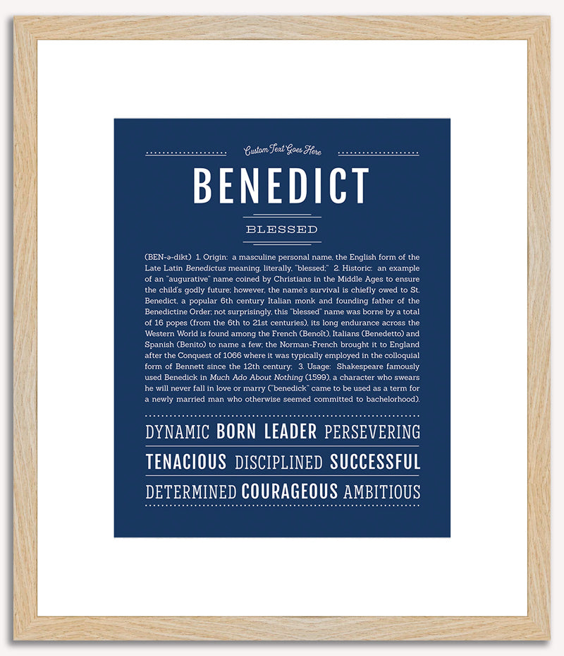 Benedict | Name Art Print