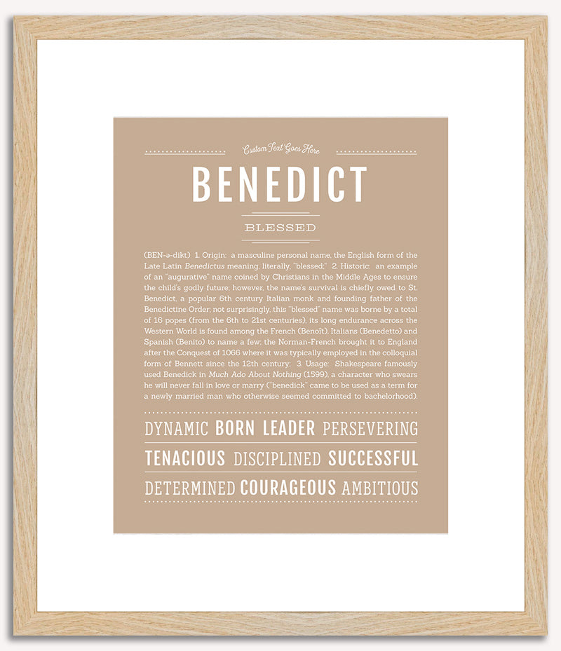 Benedict | Name Art Print