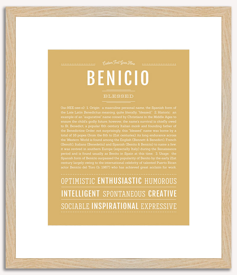 Benicio | Name Art Print