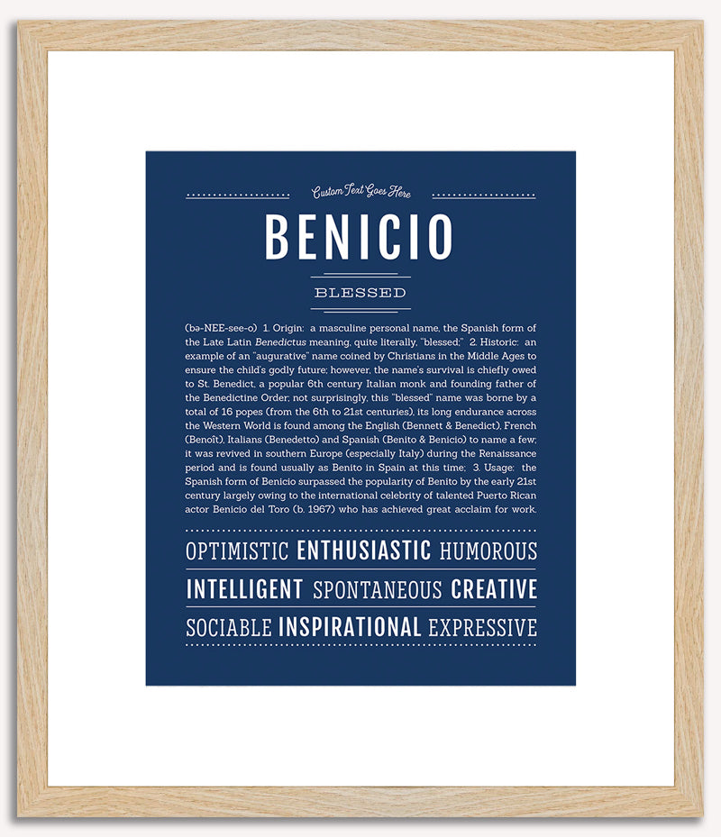 Benicio | Name Art Print