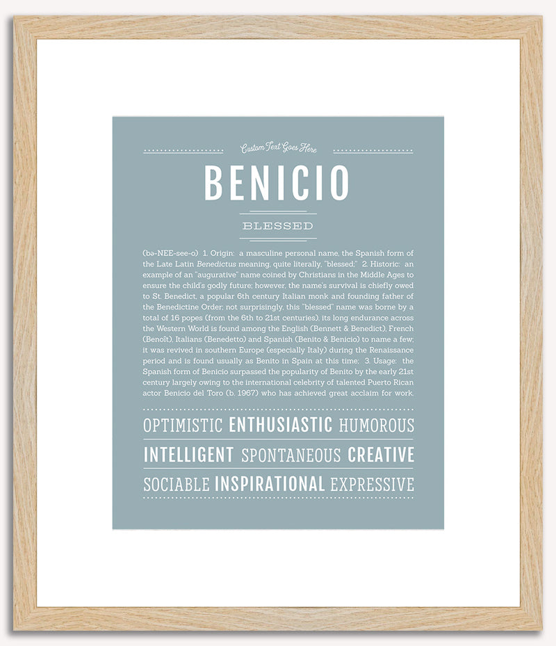 Benicio | Name Art Print