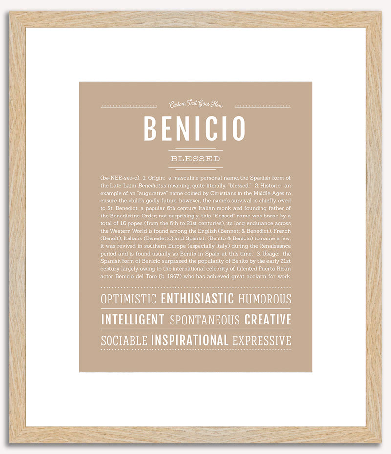 Benicio | Name Art Print