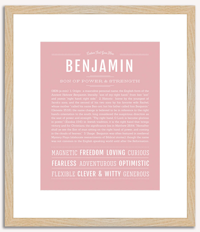 Benjamin | Name Art Print