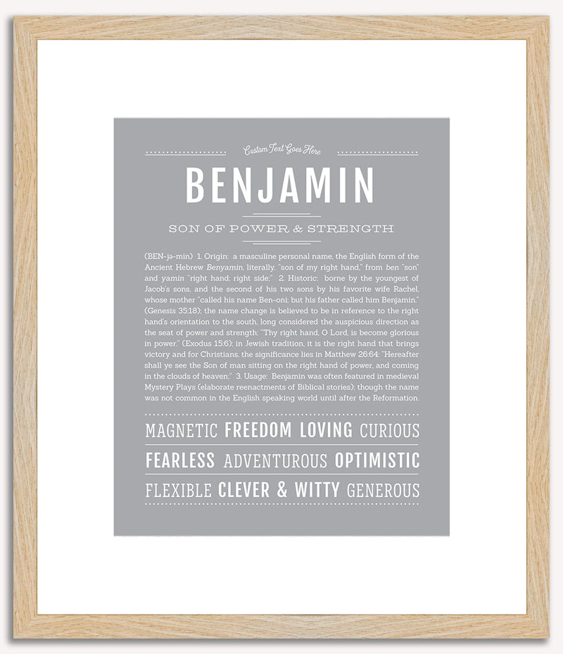 Benjamin | Name Art Print