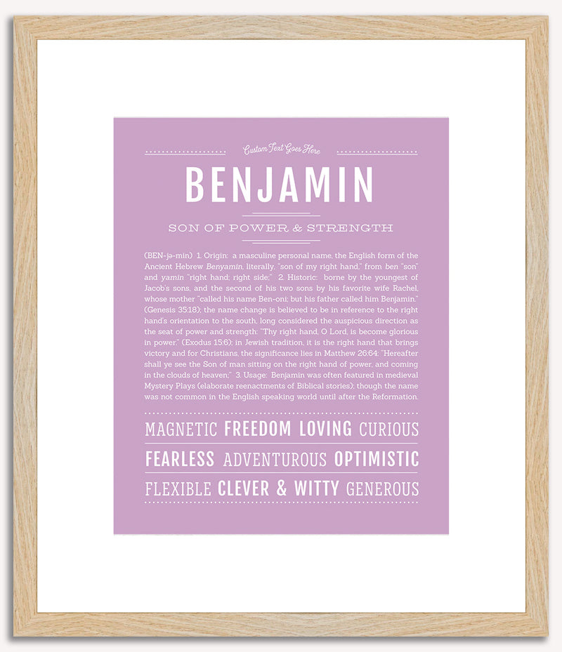 Benjamin | Name Art Print