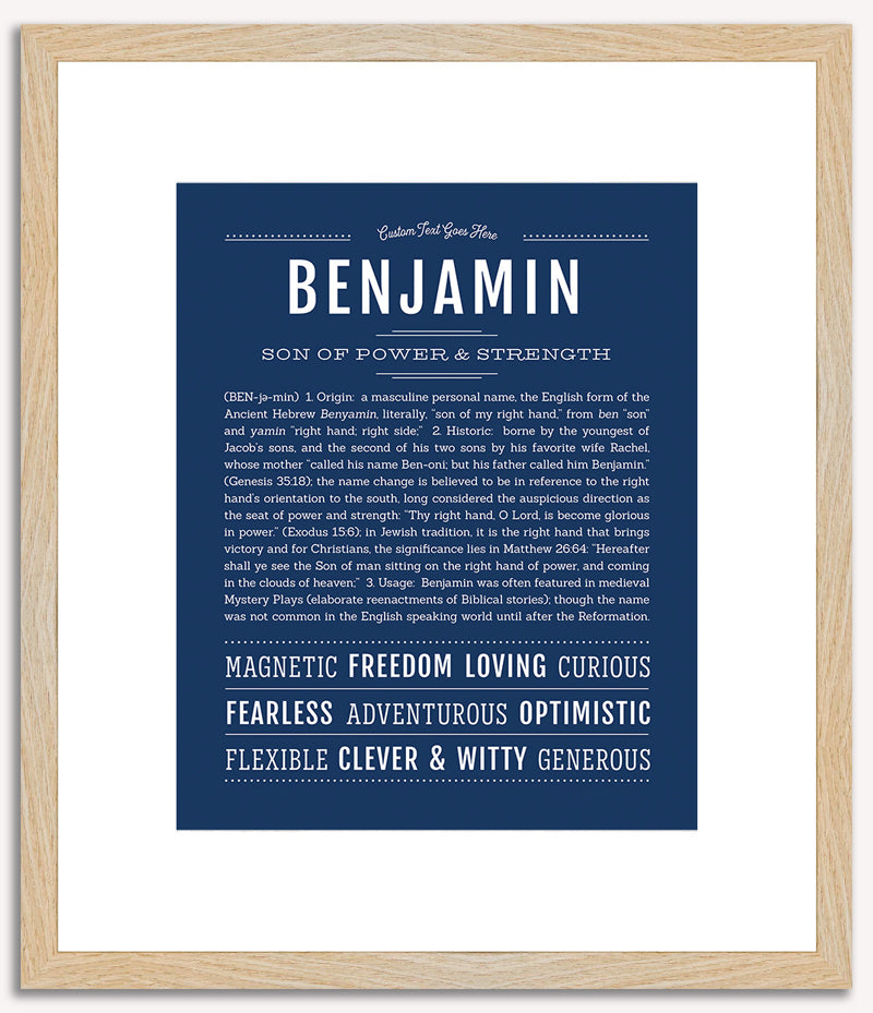 Benjamin | Name Art Print