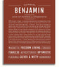 Benjamin Personalized Name Meaning Art Prints Name Stories Benjamin personalized name meaning art prints name stories